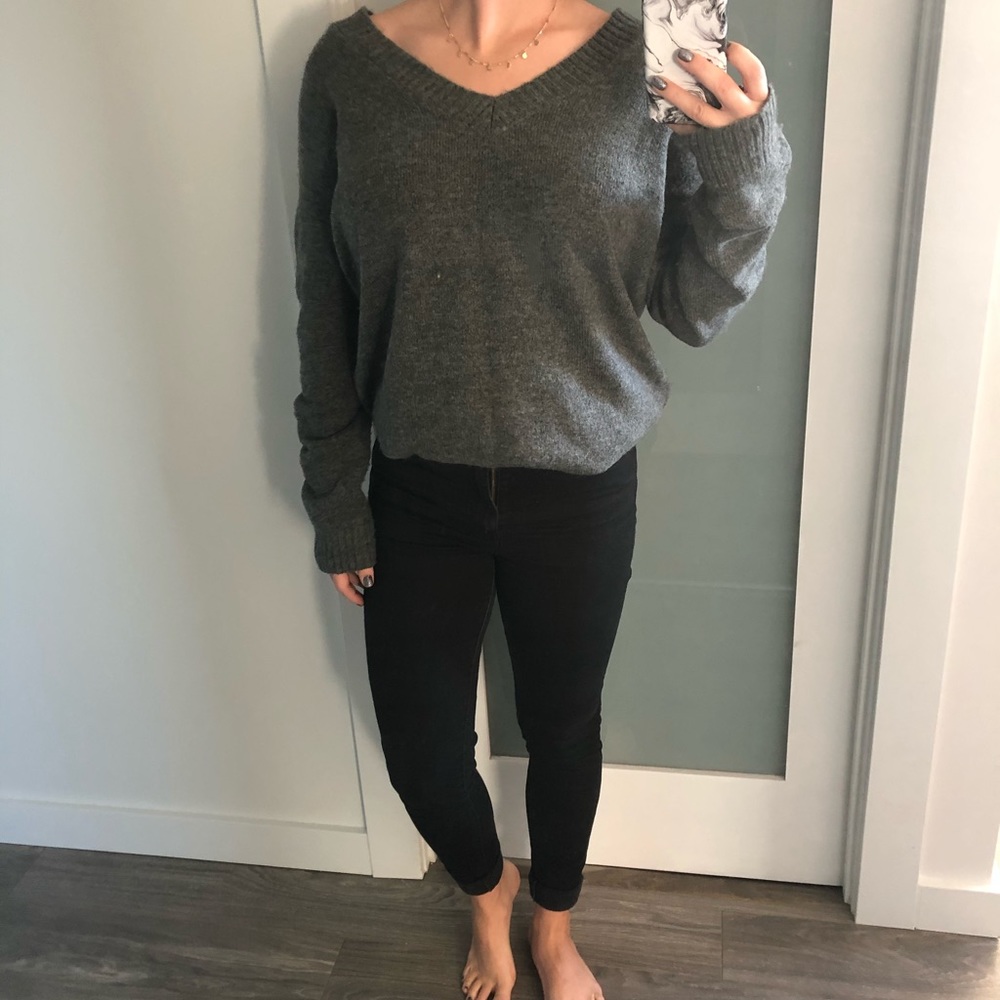 Over Sized Grey Sweater